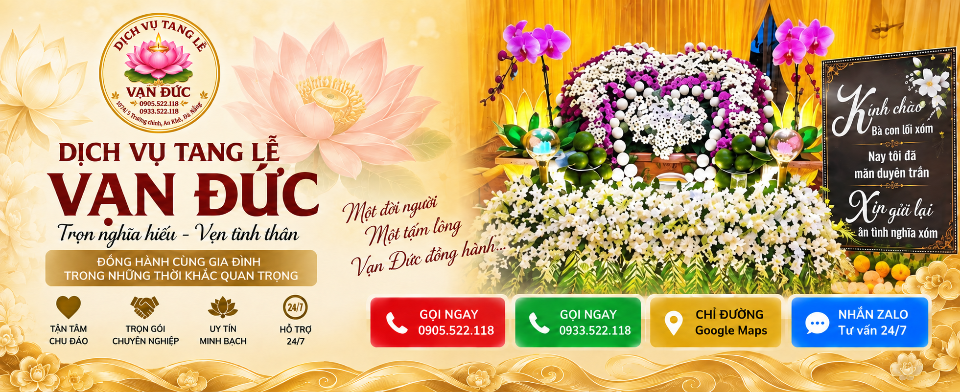 Dịch vụ tang lễ Vạn Đức – banner giới thiệu